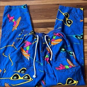 Vintage Colorful Graphic Print Pants